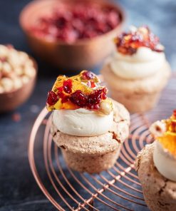 Hazelnut & Cranberry Meringue Cake